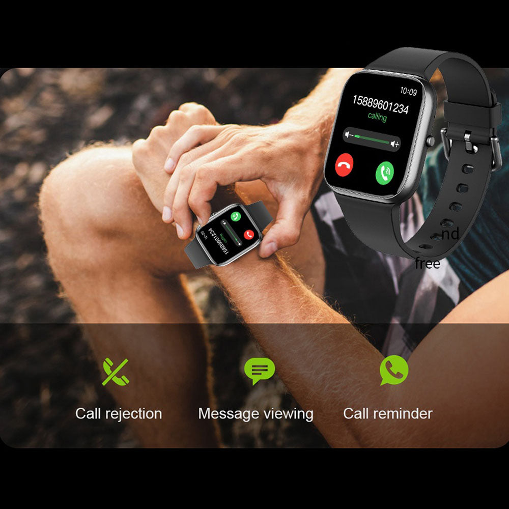 BEARSCOME BCY9Pro Blood Pressure Heart Rate Blood oxygen Blood Sugar Monitoring Bluetooth Talk Play Music Health Waterproof Smartwatch