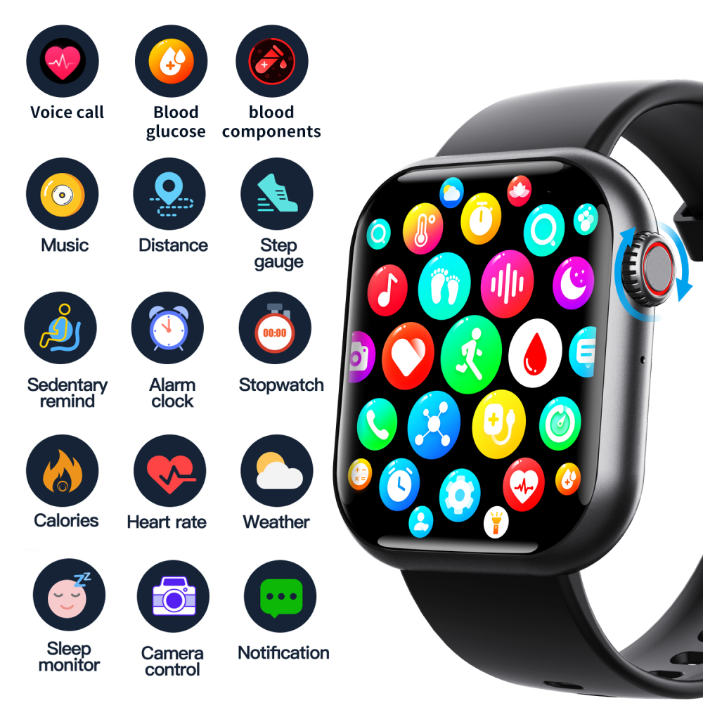 BEARSCOME BCF108 2023 Heart rate Blood pressure Bluetooth sports smartwatch