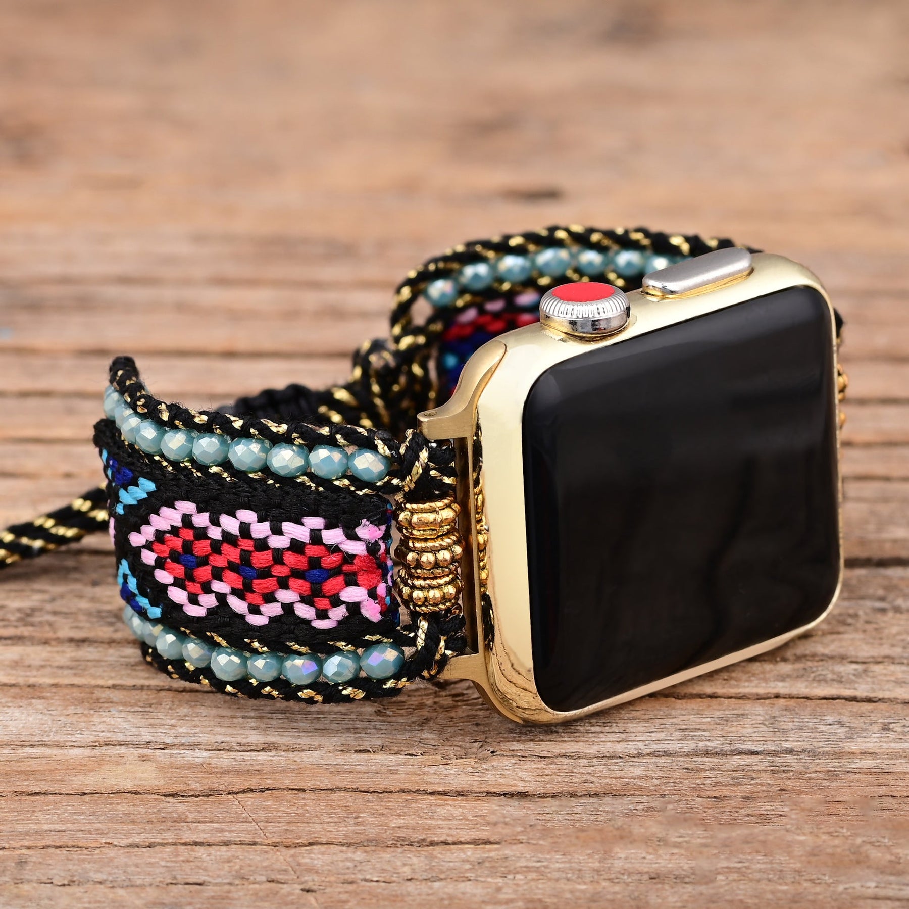 Apple watch Boho style nylon woven watch strap