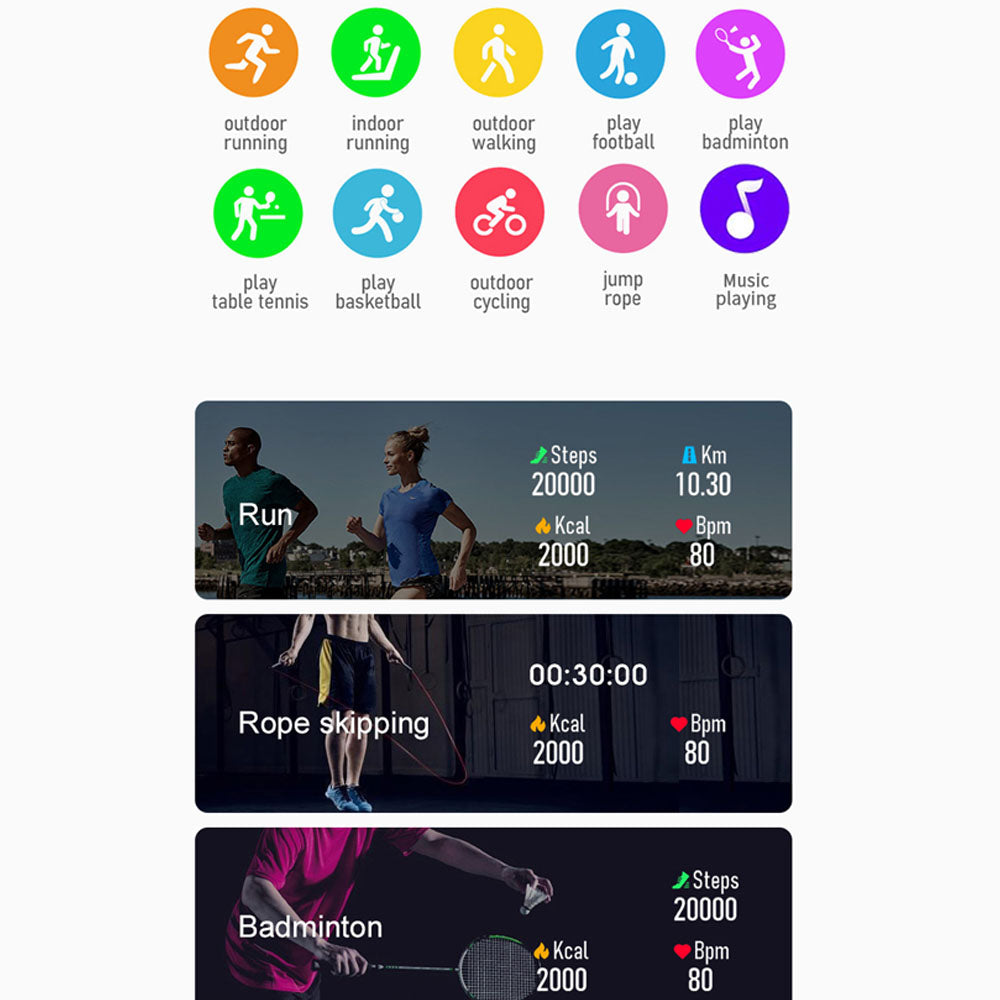 BEARSCOME BCY9Pro Blood Pressure Heart Rate Blood oxygen Blood Sugar Monitoring Bluetooth Talk Play Music Health Waterproof Smartwatch
