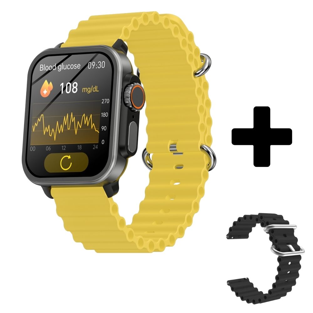 BEARSCOME VEE Bluetooth Call ECG/EKG Blood Oxygen Heart rate Music SmartWatch