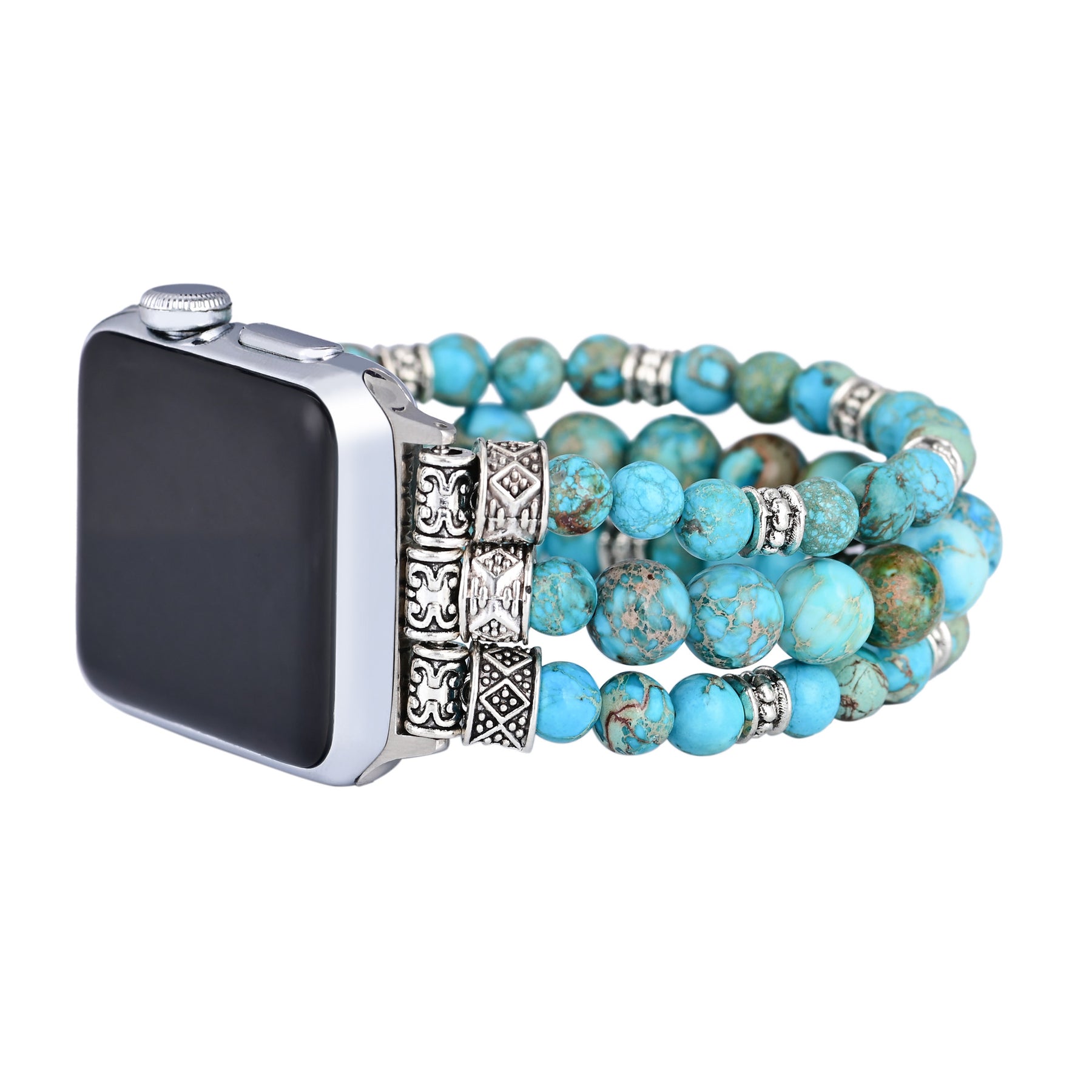 Turquoise beaded Apple Watch Strap