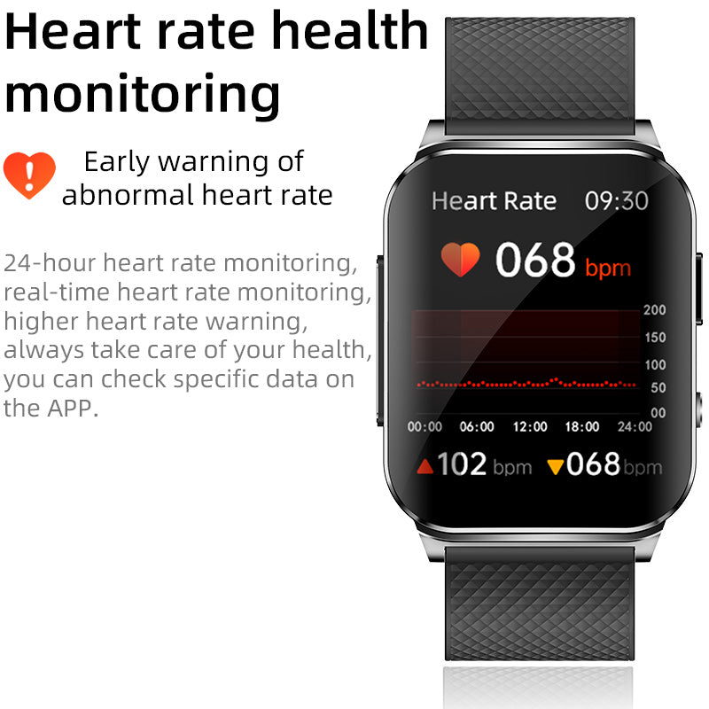 Bearscome EP03 HD ECG/EKG All-Day Health Monitoring Smart Sports Watch
