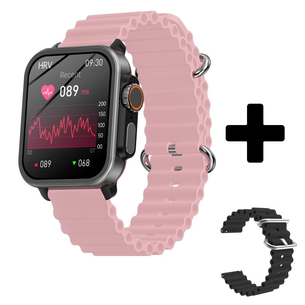 BEARSCOME VEE Bluetooth Call ECG/EKG Blood Oxygen Heart rate Music SmartWatch