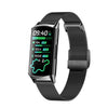 BEARSCOME HIGH-END AMOLED SCREEN BLOOD OXYGEN BLOOD PRESSURE SLEEP MONITORING 100+ SPORTS MODES SMARTWATCH - Black steel