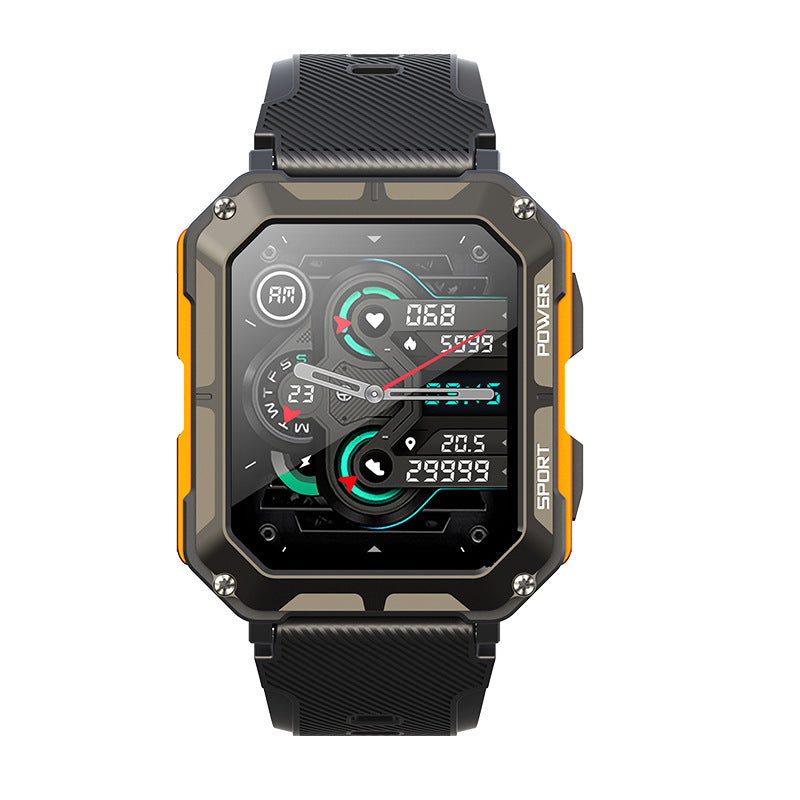 Bearscome C20pro Indestructible Outdoor Sports Smartwatch Heart Rate Blood Oxygen Call Reminder Bluetooth Music