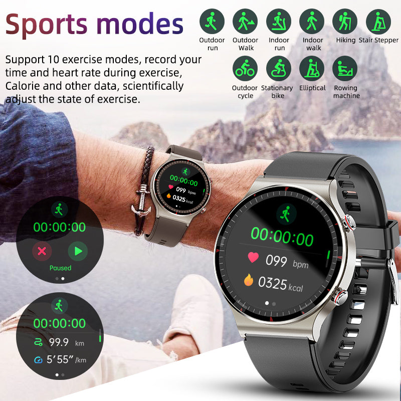 BEARSCOME BCG08 CFDA ECG Blood Oxygen Heart rate Health Monitoring Smart Watch