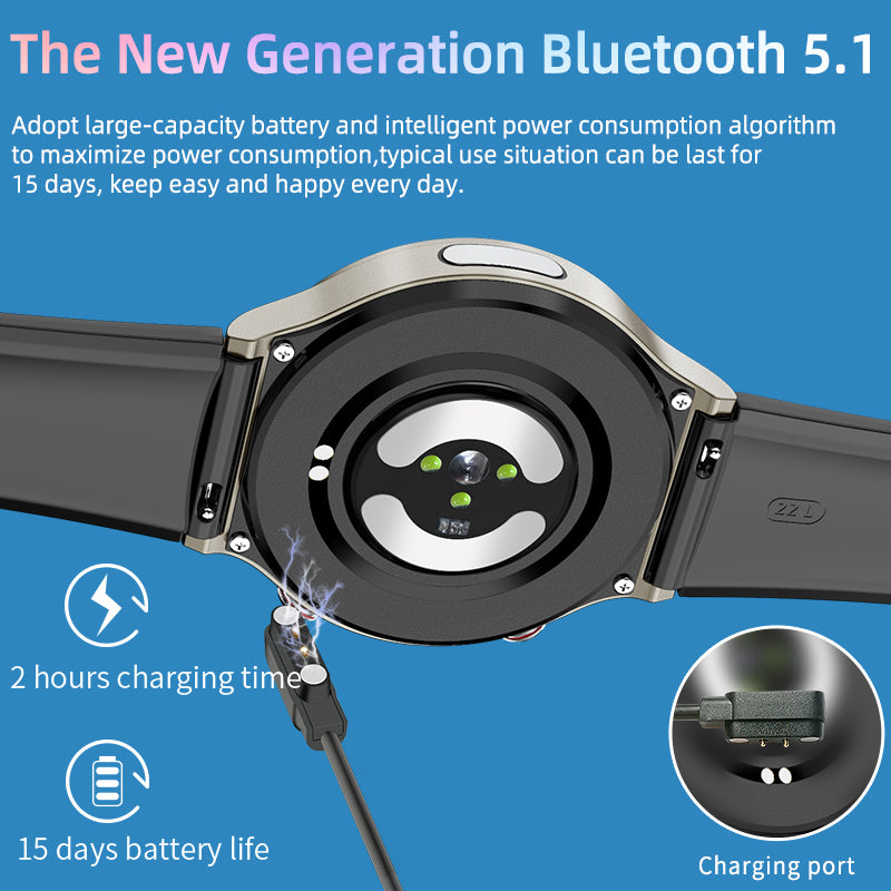 BEARSCOME BCG08 CFDA ECG Blood Oxygen Heart rate Health Monitoring Smart Watch