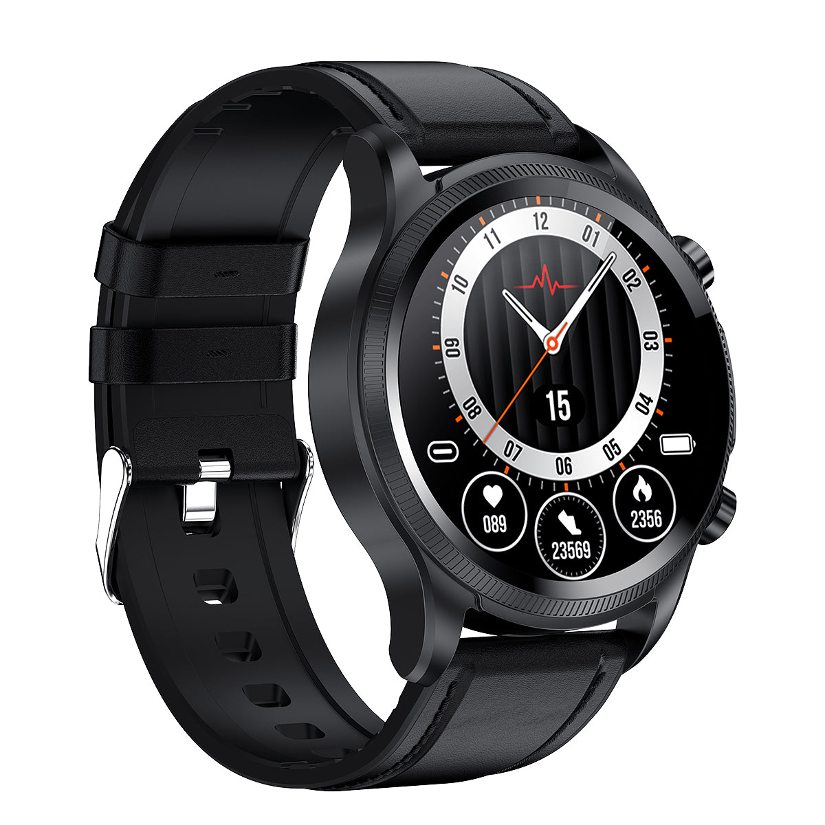 Bearscome BCE400 ECG/EKG Blood Pressure SPO2 Heart Rate Fitness Tracker Waterproof Smart Watch