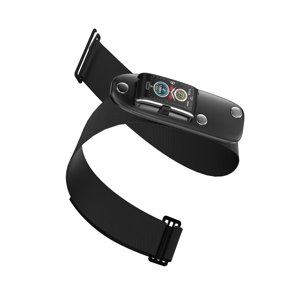 BCBEARSCOME BCE600 3-Lead ECG HRV Blood Glucose Blood Pressure Blood Oxygen Sleep Detection HD Bluetooth Smart Bracelet
