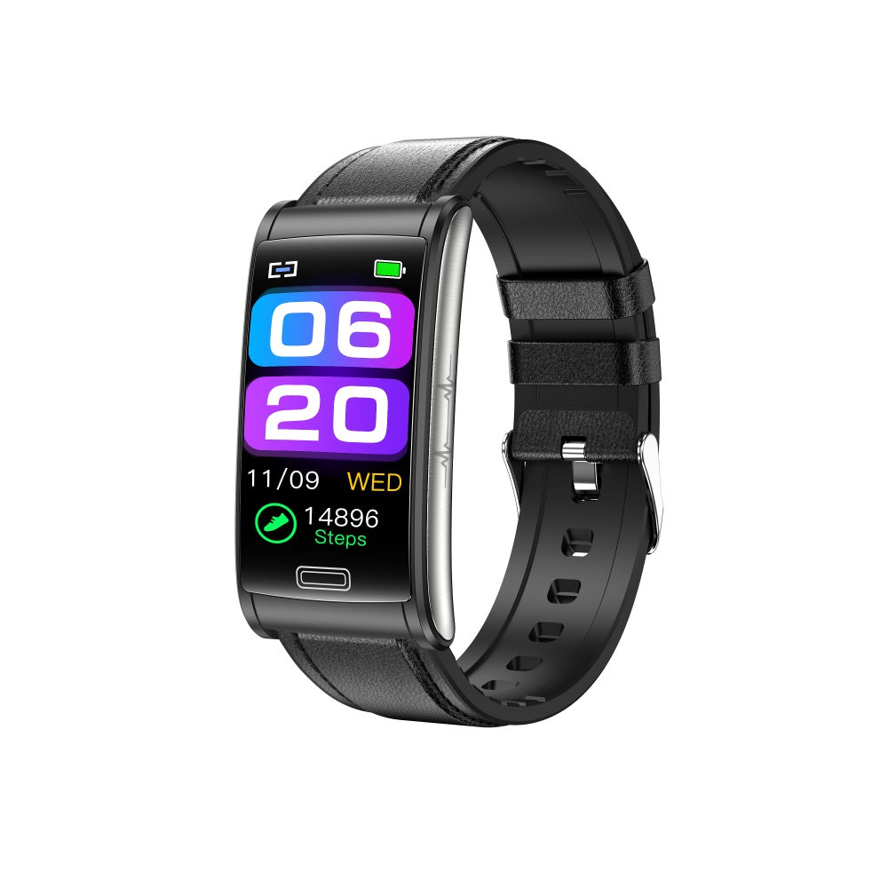 BCBEARSCOME BCE600 3-Lead ECG HRV Blood Glucose Blood Pressure Blood Oxygen Sleep Detection HD Bluetooth Smart Bracelet