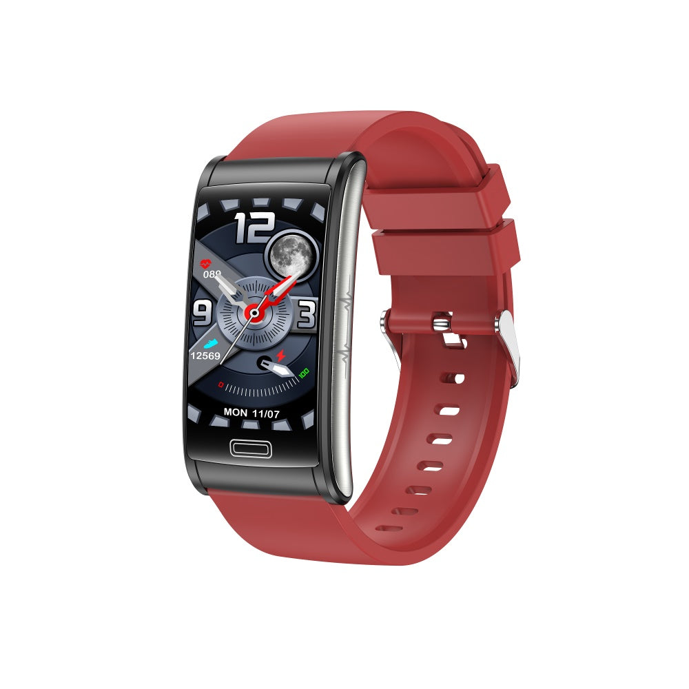 BCBEARSCOME BCE600 3-Lead ECG HRV Blood Glucose Blood Pressure Blood Oxygen Sleep Detection HD Bluetooth Smart Bracelet