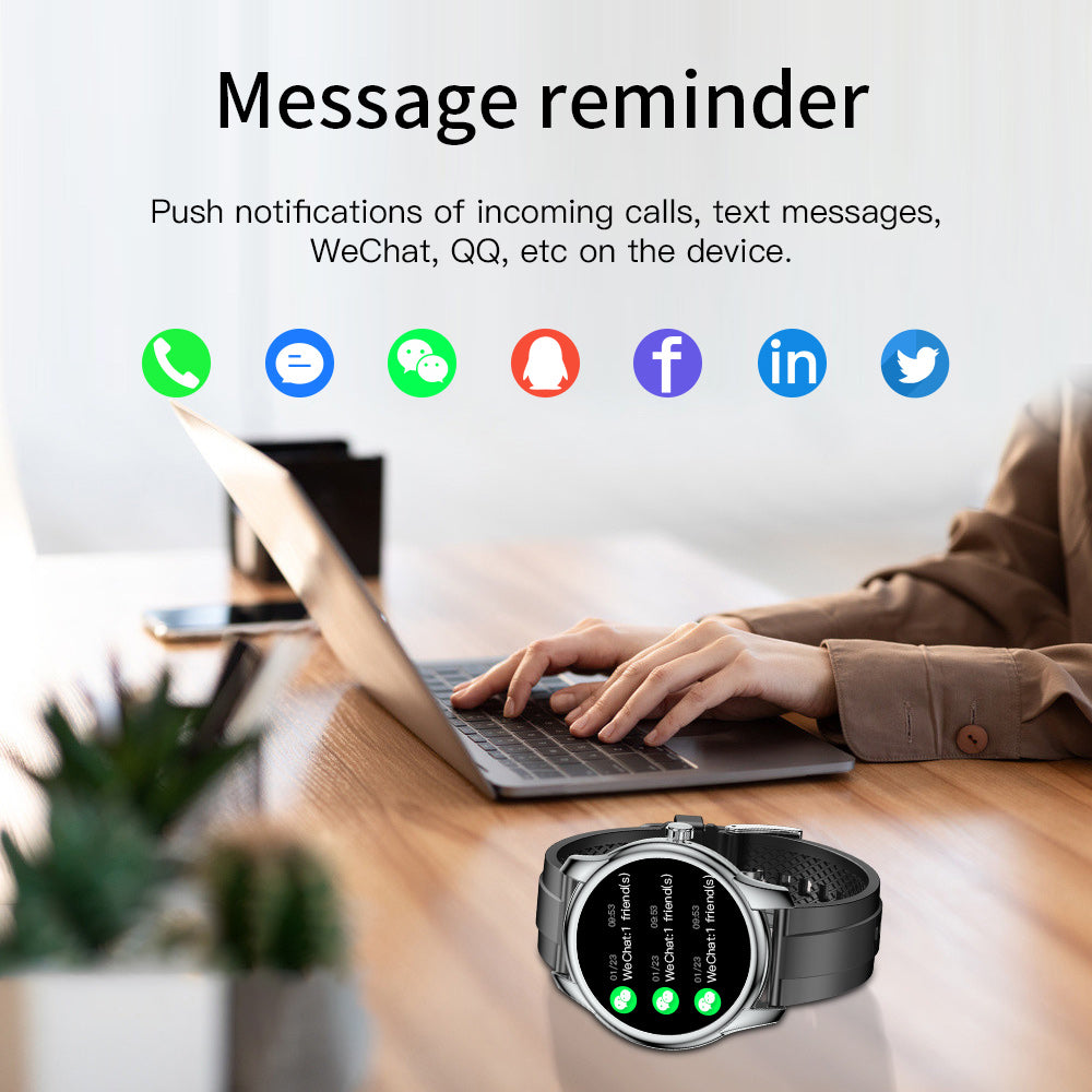 BEARSCOME BCW9 Heart Rate Blood Pressure Monitoring Bluetooth Smartwatch
