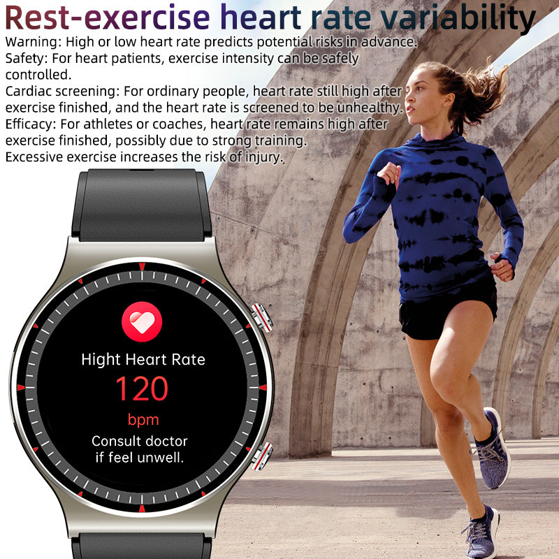 BEARSCOME BCG08 CFDA ECG Blood Oxygen Heart rate Health Monitoring Smart Watch