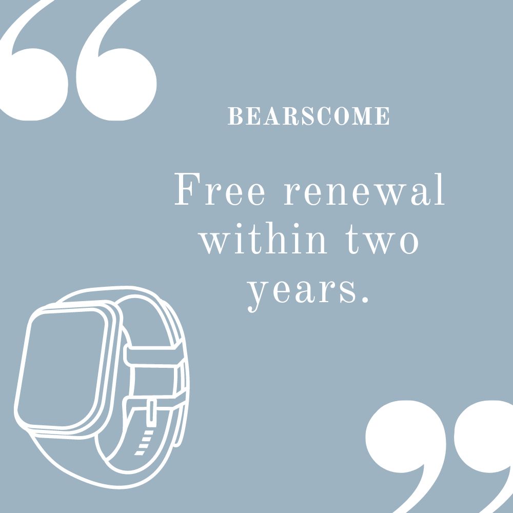 Bearscome BCF57 Blood Sugar Blood Pressure Heart Rate Blood oxygen Sleep Monitoring Waterproof Smartwatch
