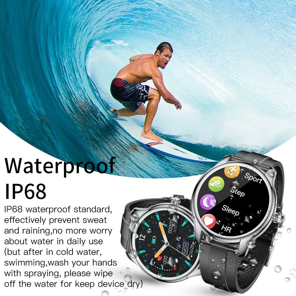 BEARSCOME BCW9 Heart Rate Blood Pressure Monitoring Bluetooth Smartwatch