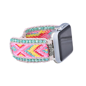 Boho style nylon woven watch strap