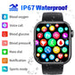 Bearscome 2025 Blood Sugar Blood Pressure Heart Rate Blood oxygen Sleep Monitoring Waterproof Smartwatch