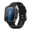 BEARSCOME VEE Blood Glucose ECG/EKG Blood Oxygen Sleep Monitoring Music SmartWatch - VEE Black Silicone