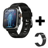 BEARSCOME VEE Bluetooth Call ECG/EKG Blood Oxygen Heart rate Music SmartWatch