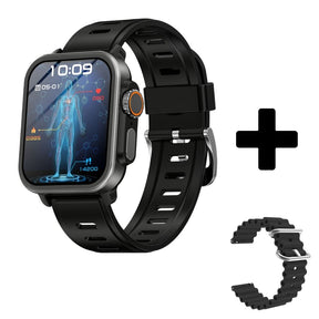 BEARSCOME VEE Bluetooth Call ECG/EKG Blood Oxygen Heart rate Music SmartWatch