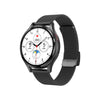 Bearscome P03 ECG/EKG Blood glucose Blood pressure Blood oxygen Uric acid Monitoring Smartwatch - Black steel