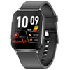 BEARSCOME BCEP01 ECG HRV Monitoring Smart Watch, SpO2/Sleep, Music, Waterproof,Message/Caller Receive, Female Caring - EP03 Black