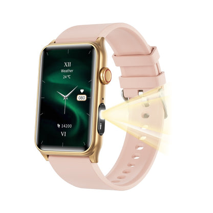 Bearscome Flashlight Blood Sugar Blood Pressure Blood oxygen Sleep Monitoring Waterproof Smartwatch