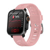 BEARSCOME VEE Blood Glucose ECG/EKG Blood Oxygen Sleep Monitoring Music SmartWatch - VEE Pink Silicone