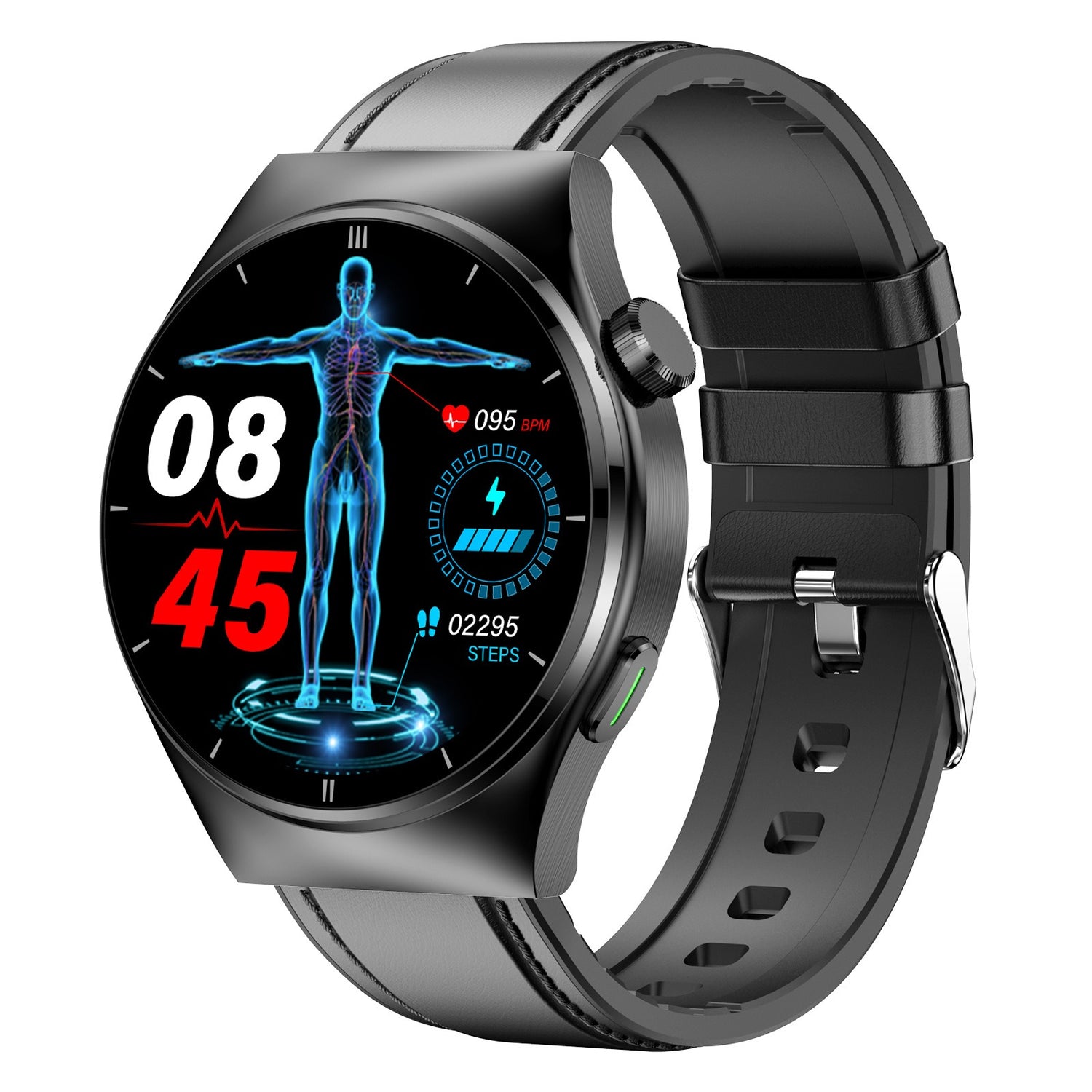 Bearscome F320 Laser therapy smart watch blood glucose blood oxygen ur