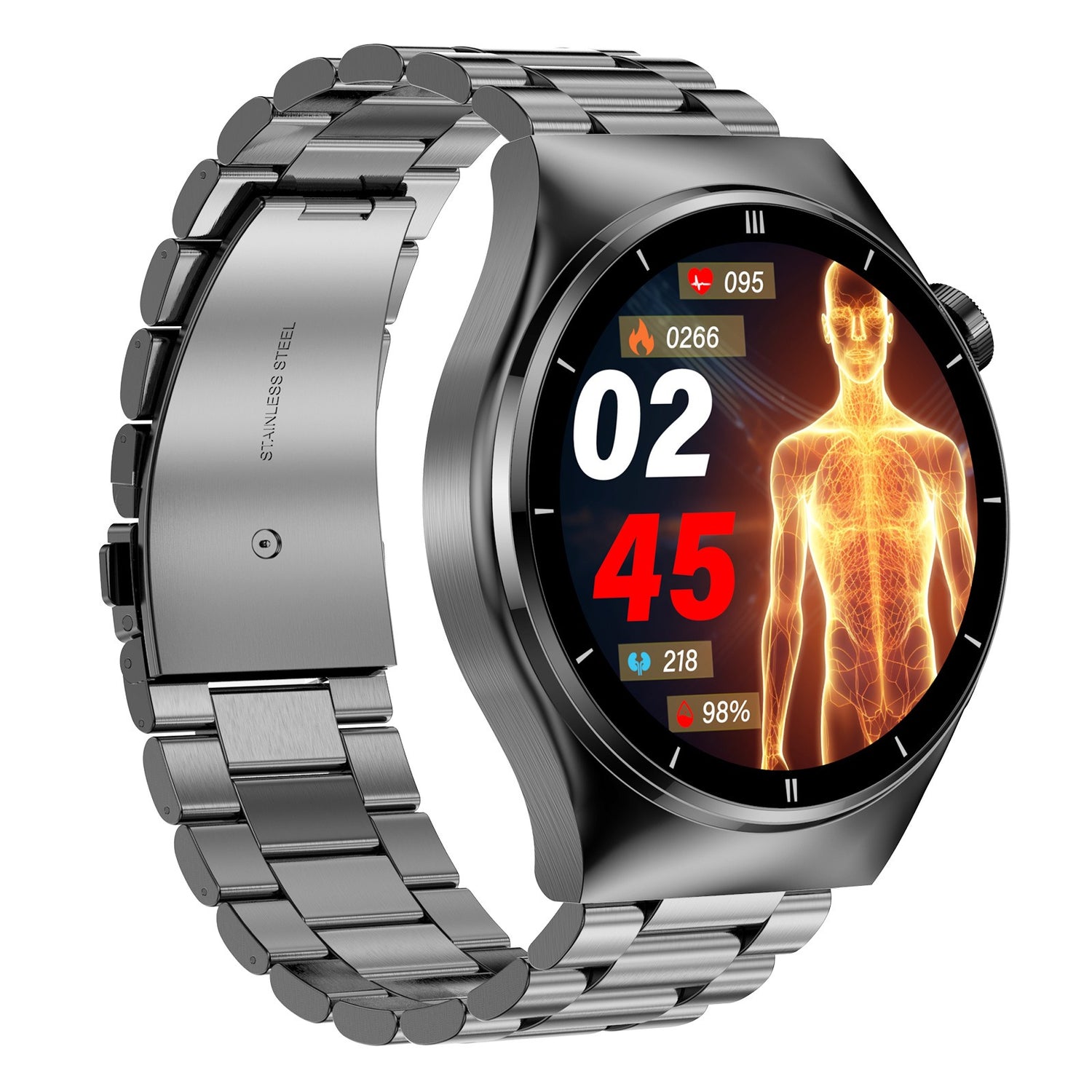 Bearscome F320 Laser therapy smart watch blood glucose blood oxygen ur
