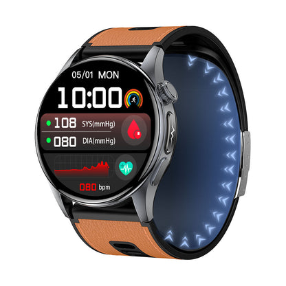 Bearscome Max 6 High-end Flagship Air Pump Blood Pressure ECG Blood Sugar Blood Oxygen Monitoring SmartWatch