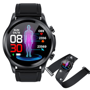 Bearscome BCE400 ECG/EKG Blood Pressure SPO2 Heart Rate Fitness Tracker Waterproof Smart Watch