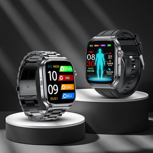 Bearscome Pro 9 High-end Flagship Smartwatch ECG blood glucose Uric acid cholesterol Stress monitoring