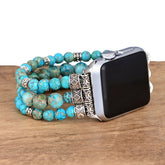 Turquoise beaded Apple Watch Strap