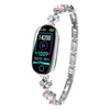 Bearscome Blood Sugar Blood Pressure monitoring Luxury Diamond Design Fashion Smartwatch - Clover Silver