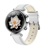 Bearscome 2025 watch 4 pro Women's Blood glucose lipid blood pressure Blood oxygen monitor smart watch - Watch 4 Pro White leather Silver shell