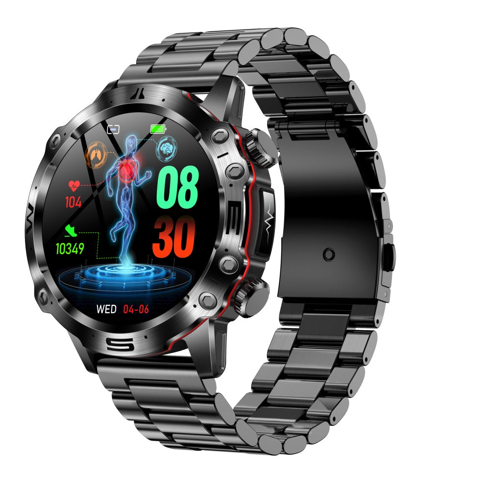 Bearscome 2024 Fashion HD Glucose ECG Sports Smartwatch