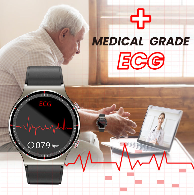 BEARSCOME CFDA ECG Blood Oxygen Heart rate Health Monitoring Smart Watch