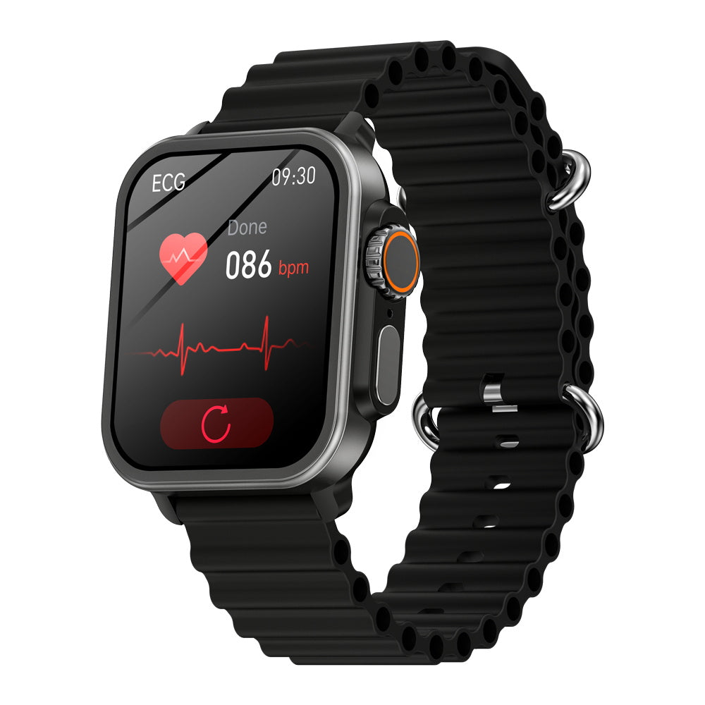 BEARSCOME VEE Bluetooth Call ECG/EKG Blood Oxygen Heart rate Music SmartWatch