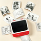AI Voice Sticker Maker for Kids, Mini Inkless Thermal Printer, Portable Label Maker Machine Box for DIY Crafts