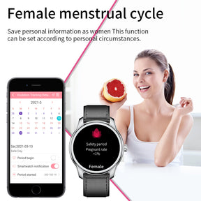 BEARSCOME BCW9 Heart Rate Blood Pressure Monitoring Bluetooth Smartwatch