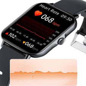 Bearscome BCF107 Blood Pressure Heart Rate Blood oxygen Blood Sugar Sleep Monitoring Bluetooth Call Waterproof Smartwatch