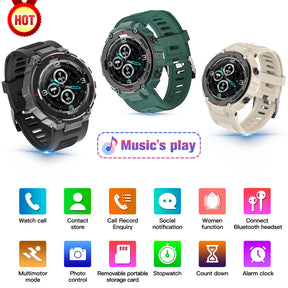 BEARSCOME BCF26 Heart Rate Blood Pressure Blood Oxygen Sleep waterproof HD Bluetooth calling Smart Sports Watch
