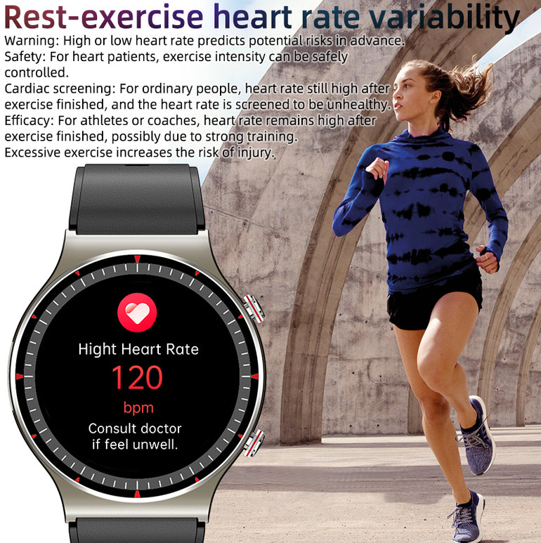 BEARSCOME CFDA ECG Blood Oxygen Heart rate Health Monitoring Smart Watch