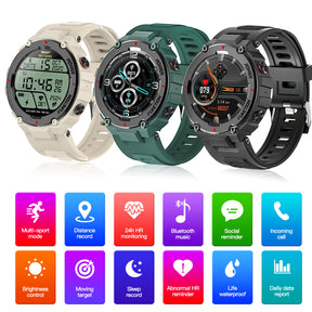 BEARSCOME BCF26 Heart Rate Blood Pressure Blood Oxygen Sleep waterproof HD Bluetooth calling Smart Sports Watch