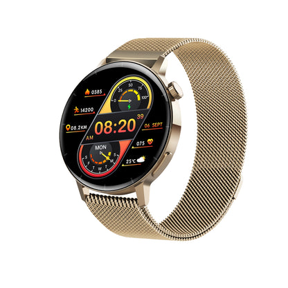 Bearscome BCF22R Blood Glucose Bluetooth Calling Fitness Health Monitoring Smartwatch