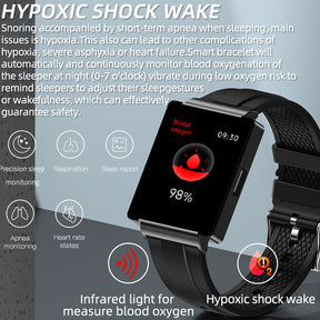BEARSCOME BCKS01 Smartwatch NFC  Blood Glucose Heart Rate Blood Pressure Bluetooth Smart Sports Watch