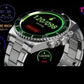 Bearscome Bluetooth Call Heart Rate Blood Pressure Detection Casual Smartwatch FOR 2025